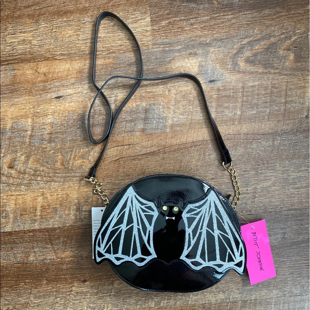 Betsey Johnson Halloween Bat Crossbody Purse